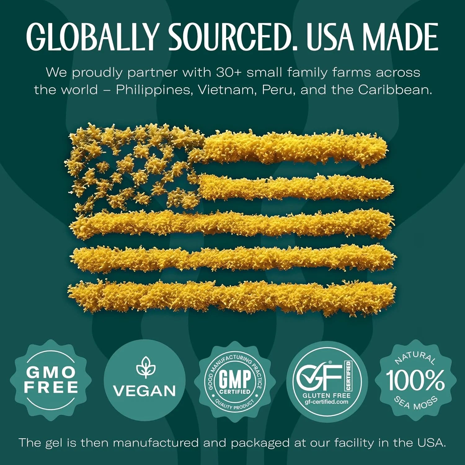 Wildcrafted Irish Sea Moss Gel Superfood - Strawberry, Pack of 3 Organic Seamoss - Made in USA